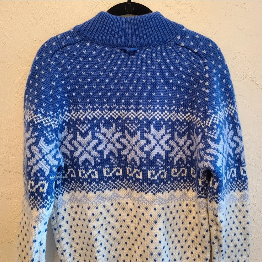 Vintage Fair Isle Wool Ski Scandinavian Sweater M - Picture 7 of 9